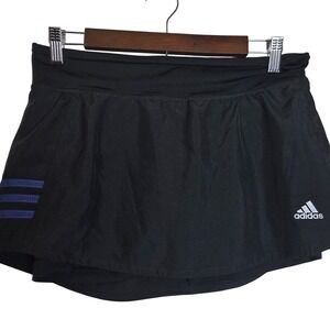 Adidas Tennis Skort Black Athletic Built In Shorts Climalite Running Golf 6"